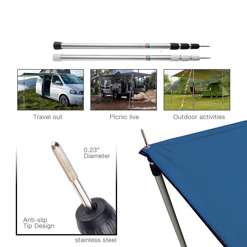 Aluminum Lightweight Telescopic Camping Pipe Tubes1 Aluminum Lightweight Telescopic Camping Pipe Tubes1
